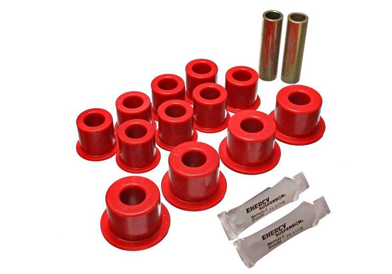 Ford F100 Leaf Spring Bushing Set - Rear - Energy Suspension - Performance Polyurethane - Black - `97-`03